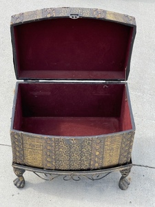 Vintage Lined Storage Chest