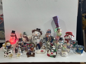 Large Collection of Snowman Christmas Decor