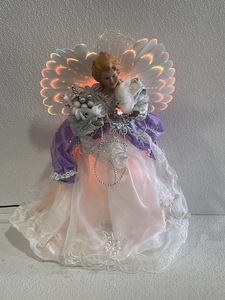 14 Fiber Optic Angel with Changing Colors