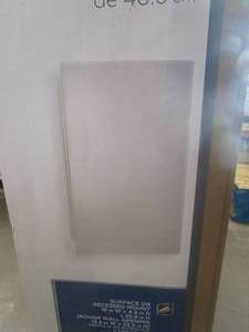 lot 7 image: GLACIER BAY 16 in. W x 25-78 in. H x 4-12 in. D Recessed or Surface Mount Frameless Beveled Bathroom Medicine Cabinet (OPEN BOX)