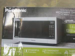 lot 11 image: PANASONIC 1.6 cu. ft. Countertop Microwave in Stainless Steel Built-In Capable with Inverter Technology and Genius Sensor Cooking (OPEN BOX)