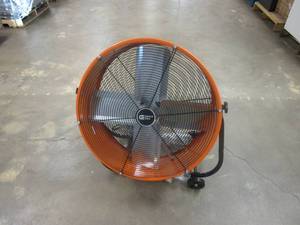 lot 12 image: COMMERCIAL ELECTRIC 24 in. Heavy Duty 2-Speed Direct Drive Tilt Drum Fan (LIKE NEW CONDITION)