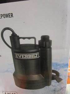 lot 46 image: EVERBILT 16 HP Plastic Submersible Utility Pump (OPEN BOX)