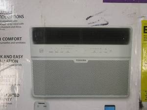 lot 61 image: TOSHIBA 12,000 BTU 115-Volt Smart WiFi Touch Control Window Air Conditioner with Remote and ENERGY STAR in White (OPEN BOX)