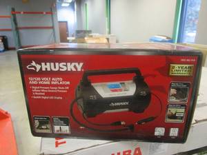 lot 63 image: HUSKY 12120 Volt Auto and Home Inflator (OPEN BOX)