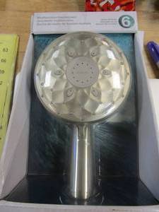 lot 67 image: KOHLER Rosewood Multifunction Handshower in Brushed Nickel Finish (NEW IN BOX)