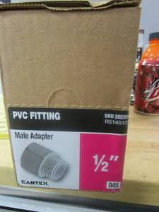 lot 96 image: 12 in. PVC Male Terminal Adapter - 125 PACK