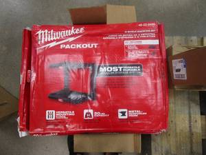 lot 130 image: Milwaukee Packout 2 Shelf Racking Kit (OPEN BOX)