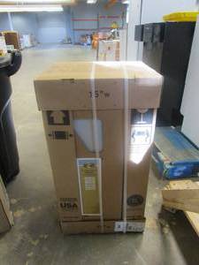 lot 161 image: HAMPTON BAY Shaker Assembled 15x30x12 in. Wall Kitchen Cabinet in Dove Gray (NEW)