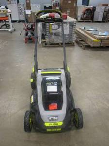lot 182 image: RYOBI 40V HP Brushless 20 in. Cordless Battery Walk Behind Push Mower (MISSING PLUG & BAGGER, TOOL ONLY)