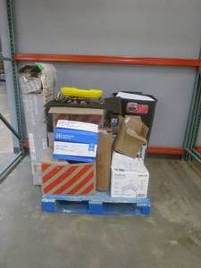 lot 200 image: WHOLESALE Pallet of Electrical Fittings, Plumbing Fittings, Housewares & MORE (SOLD AS IS)