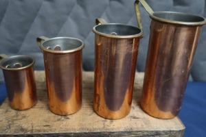 COPPER MEASURING CUPS  COPPER CARAFES   PLUS
