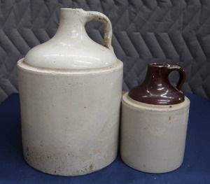 2 STONEWARE JUGS