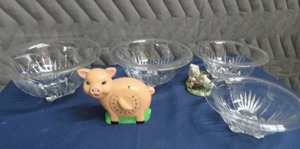 DEPRESSION GLASS NESTED MIXING BOWLS