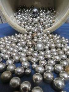 CROCK FILLED WITH STEEL BALLS