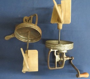 2 HAND CRANK BUTTER CHURN LIDS