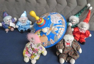 LBZ TOY TIN TOP  CLOWNS