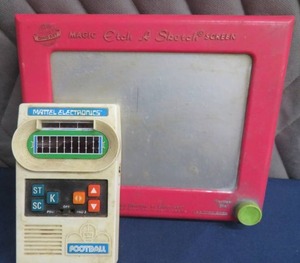 MATTEL ELECTR0NICS FOOTBALL AND MAGIC ETCH A SKETCH