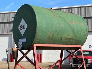 lot 5-F image: Commercial Overhead Gravity-Feed Diesel Fuel Tank