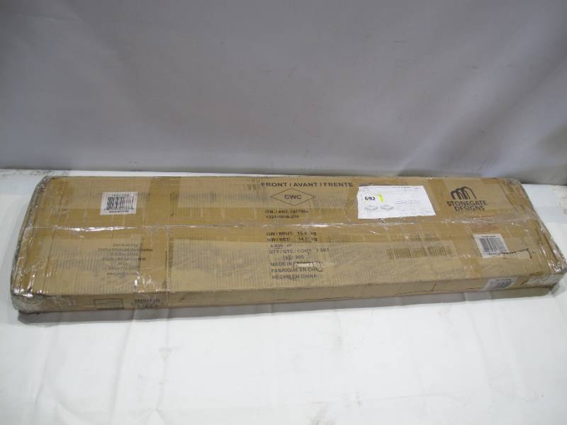 lot 432 image: Stonegate Designs 484812 Galvanized Metal Garden Planter Bed 2 Pack