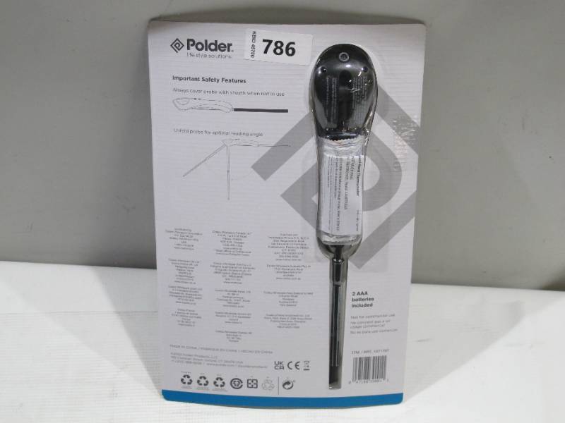 lot 404 image: Polder Deluxe Safe-Serve Instant Read Thermometer