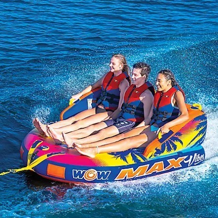 lot 472 image: WOW Sports Max Towable Tube for Boating 1 to 3 Person