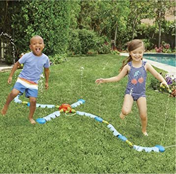 lot 485 image: Little Tikes Dancing Sprinkler Fun Zone Outdoor Water Toys - Fun Summer Backyard Beach Game or Kids Pool Party Theme, Outside Toys, Outdoor Water Play for Kids Boys Girls Age 3 Years