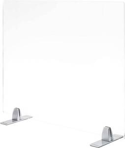 lot 305 image: Pallet of NEW 27 Two packs of Seville Classics UltraShield Commercial-Grade Acrylic Tabletop Protective Freestanding Shield , 30, Clear