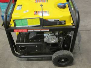 lot 354 image: CHAMPION 100165 - 7500 WATT ELECTRIC START DUAL FUEL PORTABLE GENERATOR - Untested