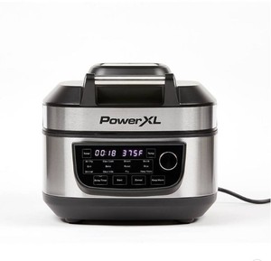 lot 360 image: PowerXL Grill Air Fryer Combo - Silver
