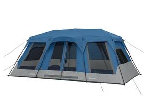 lot 370 image: Members Mark 12-Person Instant Cabin Tent with LED Light Hub