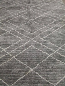 lot 381 image: Soft Touch Shag Square Rug Gray - Rug Size  7 ft. 10 in. x 9 ft. 10 in.