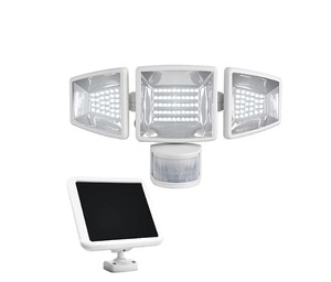 lot 513 image: NEW Sunforce Solar Triple Head Motion Activated Light