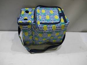 lot 545 image: NEW Fit & Fresh Artist Collection Dual-Compartment Insulated Cooler With Wine Holder