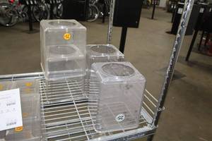 Lot of (4) Plastic Bulk Candy Dispenser Bins