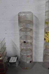 Lot of (7) Plastic Bulk Candy Dispenser Bins