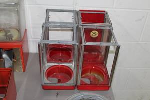 Lot of (4) Bulk Candy Dispenser Machine Frame Parts