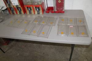 Lot of (5) Plastic Bulk Candy Dispenser Display