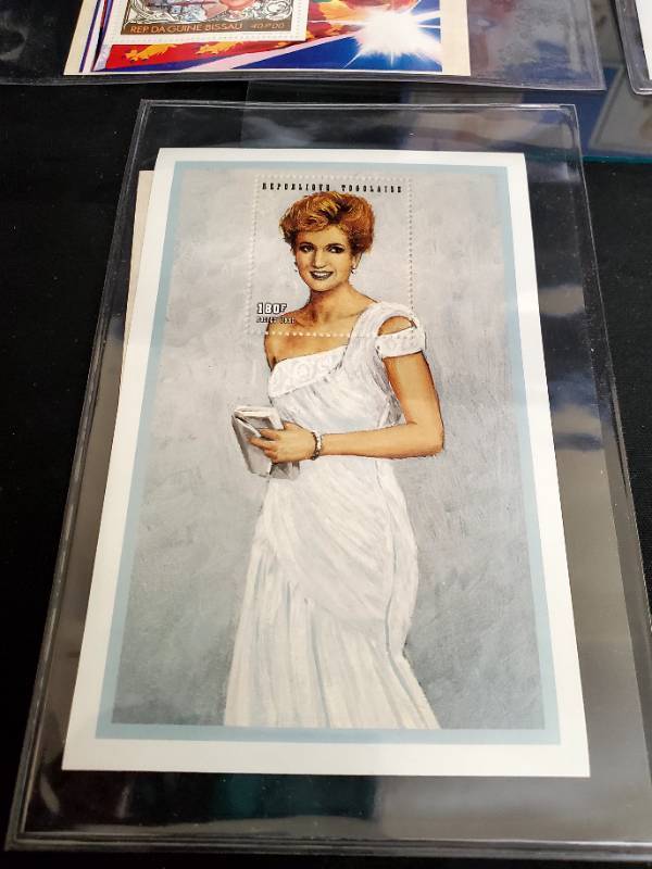 Assorted Certified Princess Diana Stamp Collection with Certificates of Authenticity