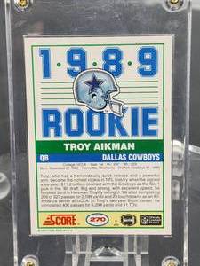 1989 Score Football Troy Aikman Rookie Card #270