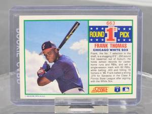 1990 Score Baseball Frank Thomas Rookie Card #663