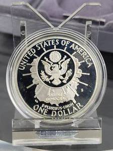 1991 S Mount Rushmore 90% Silver Dollar Proof Coin
