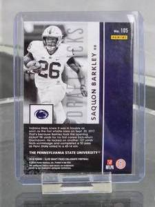 2018 Panini Elite Draft Picks Saquon Barkley Rookie Card #105