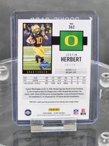2020 Score Panini Justin Herbert Rookie Card #362