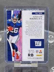 2018 Panini Rookies and Stars Saquon Barkley Rookie Card #102