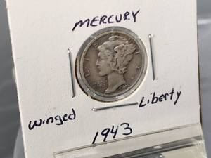 (4) 1943 Silver Mercury Dimes