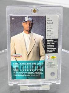 1997 Upper Deck Basketball Tim Duncan Rookie Card #114