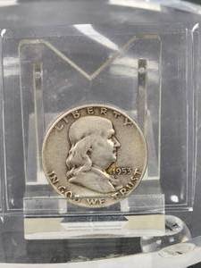 1953D U.S. Silver Franklin Half Dollar Coin