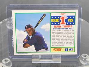 1990 Score Baseball Frank Thomas Rookie Card #663