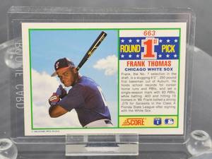 1990 Score Baseball Frank Thomas Rookie Card #663